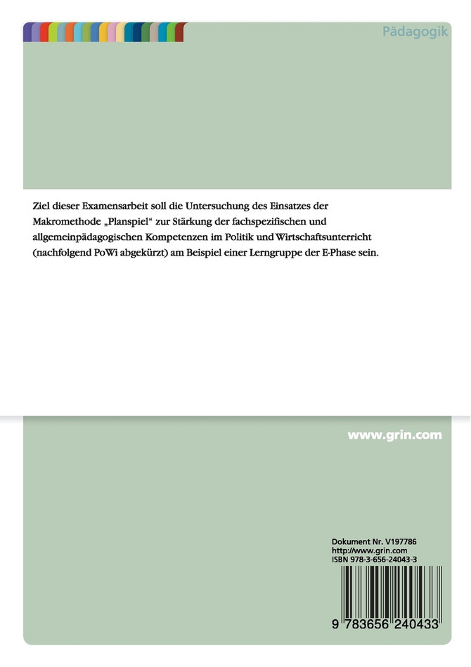 Mit dem Planspiel erfolgreich im Politikunterricht