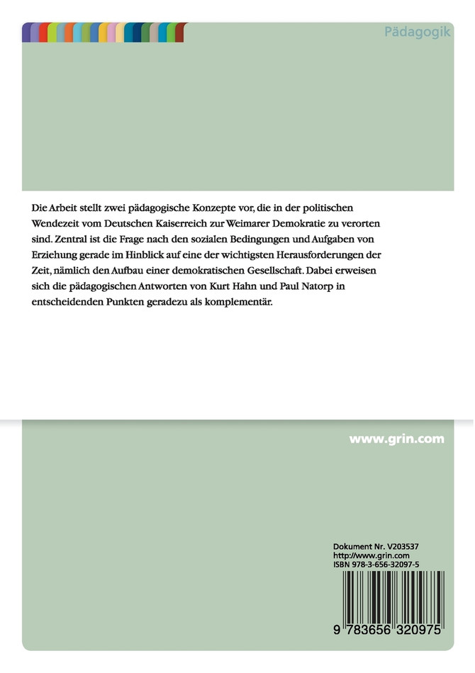 Erziehung, Gemeinschaft und Gesellschaft