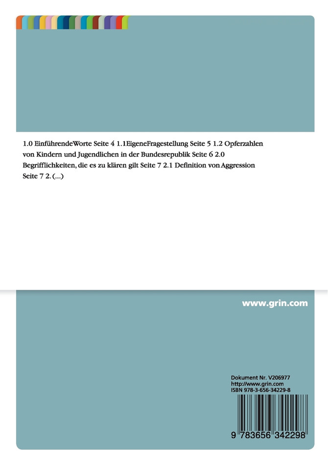 Gewaltprävention - Eine modellhafte Betrachtung primärer, sekundärer und tertiärer Präventionsansätze