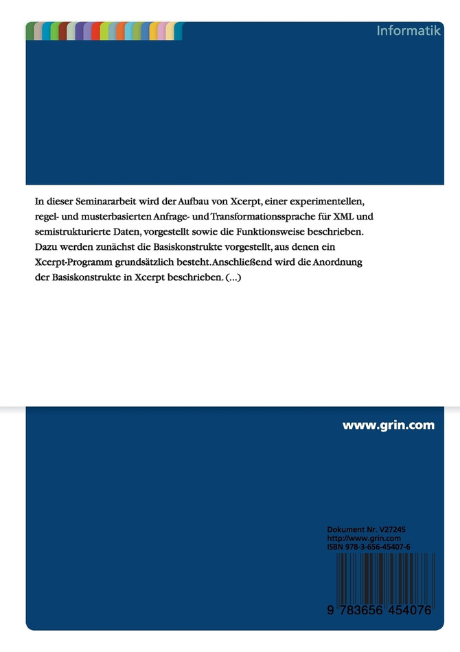 Xcerpt - eine Anfrage- und Transformationssprache für XML