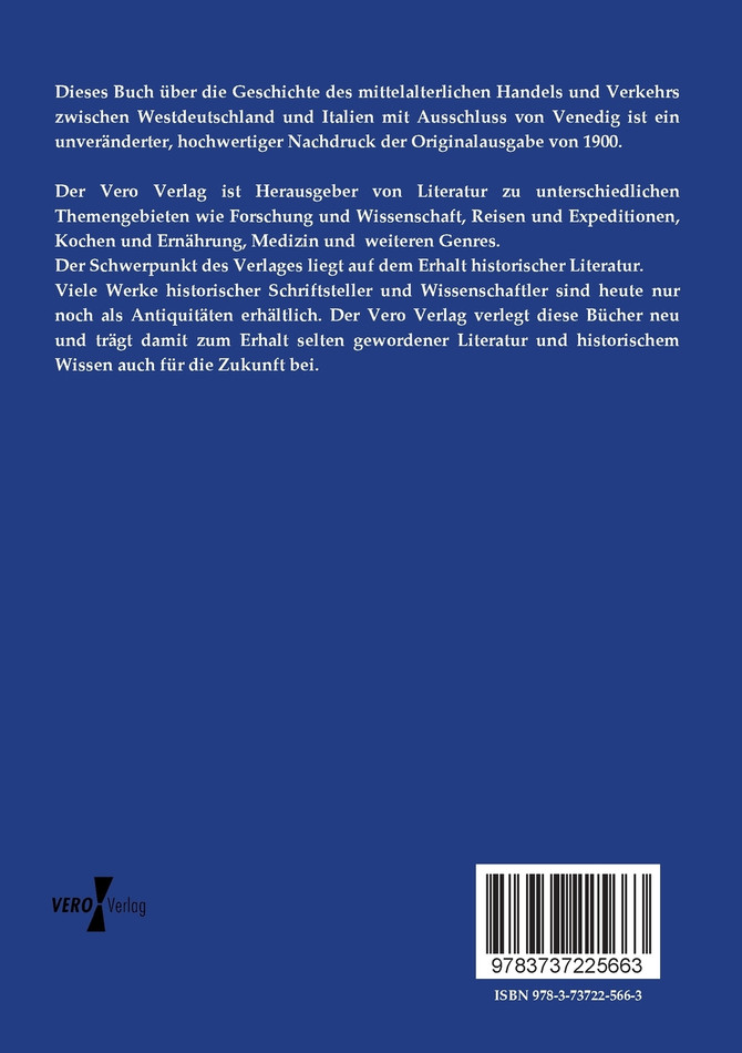 Geschichte des mittelalterlichen Handels und Verkehrs