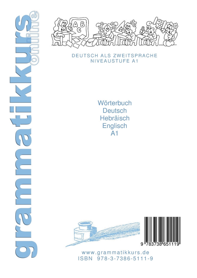 Wörterbuch Deutsch - Hebräisch - Englisch Niveau A1