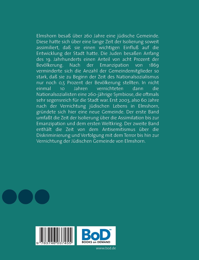 Die Geschichte der Juden in Elmshorn 1685 - 1918