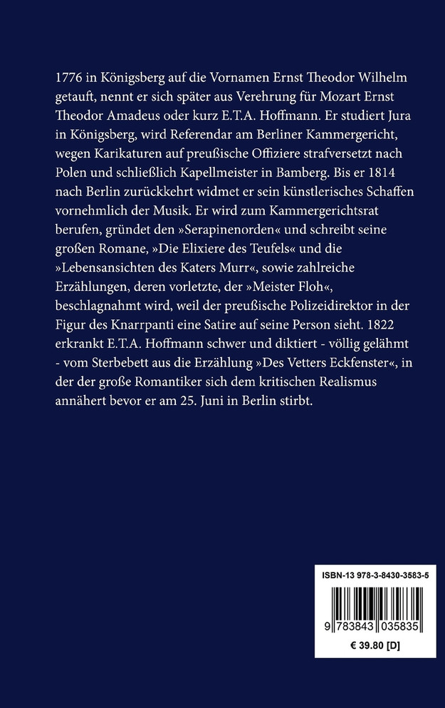 Lebensansichten des Katers Murr