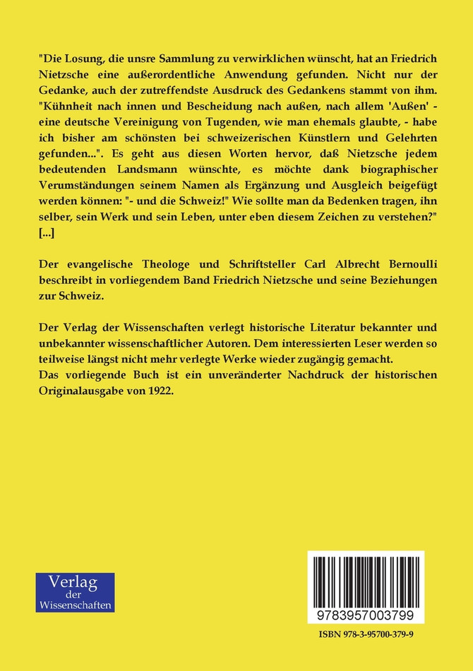 Nietzsche und die Schweiz