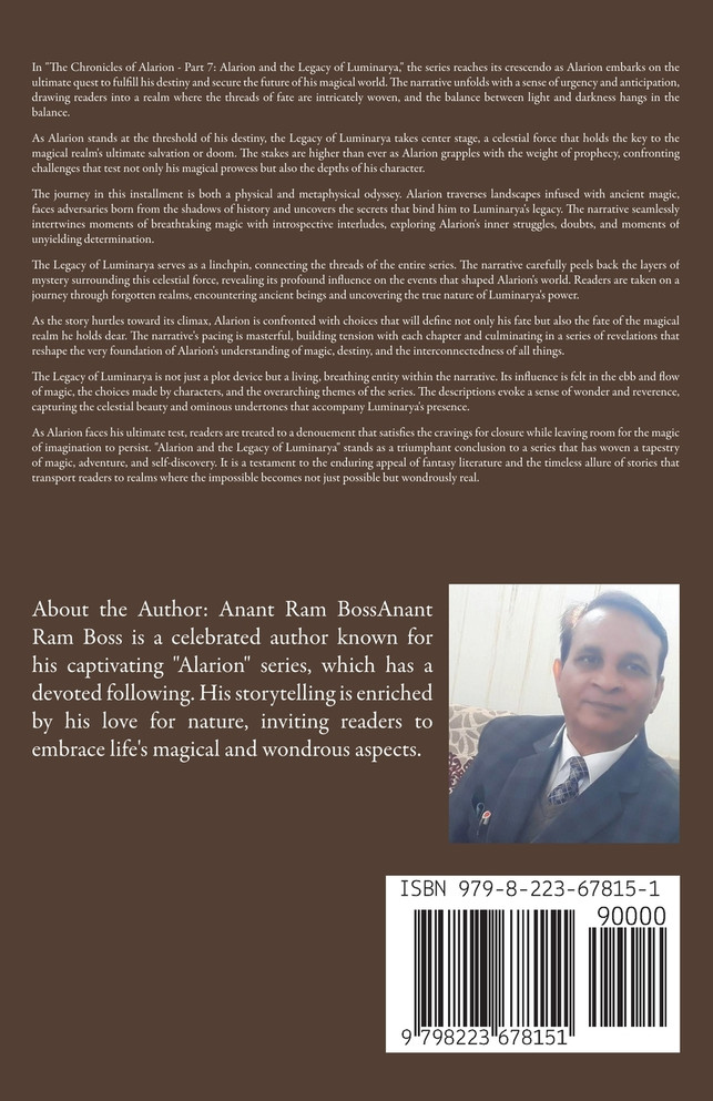 "The Chronicles of Alarion -Part-7-"Alarion and the Legacy of Luminarya"