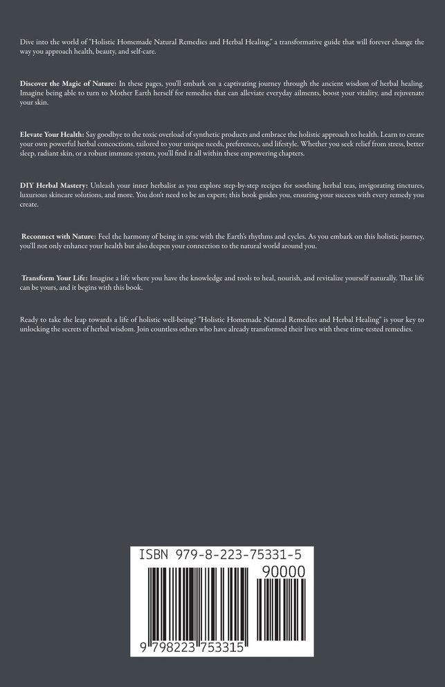 Holistic Homemade Natural Remedies and Herbal Healing