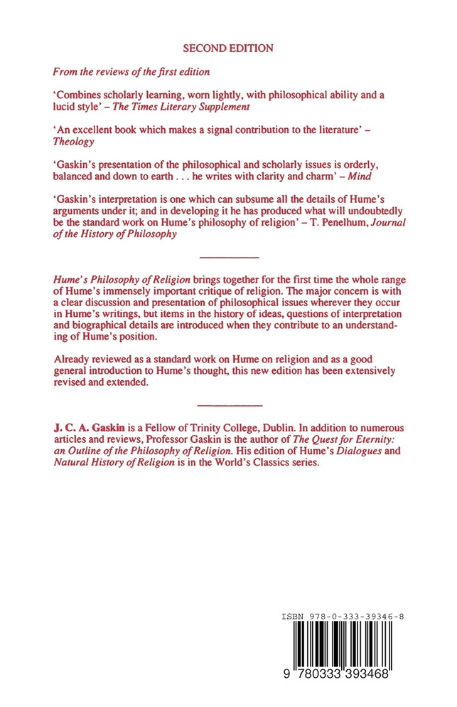 Hume's Philosophy of Religion