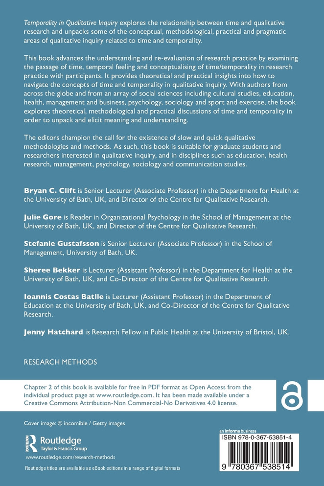 Temporality in Qualitative Inquiry