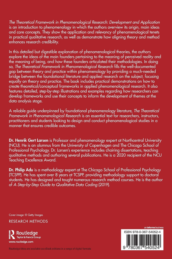 The Theoretical Framework in Phenomenological Research