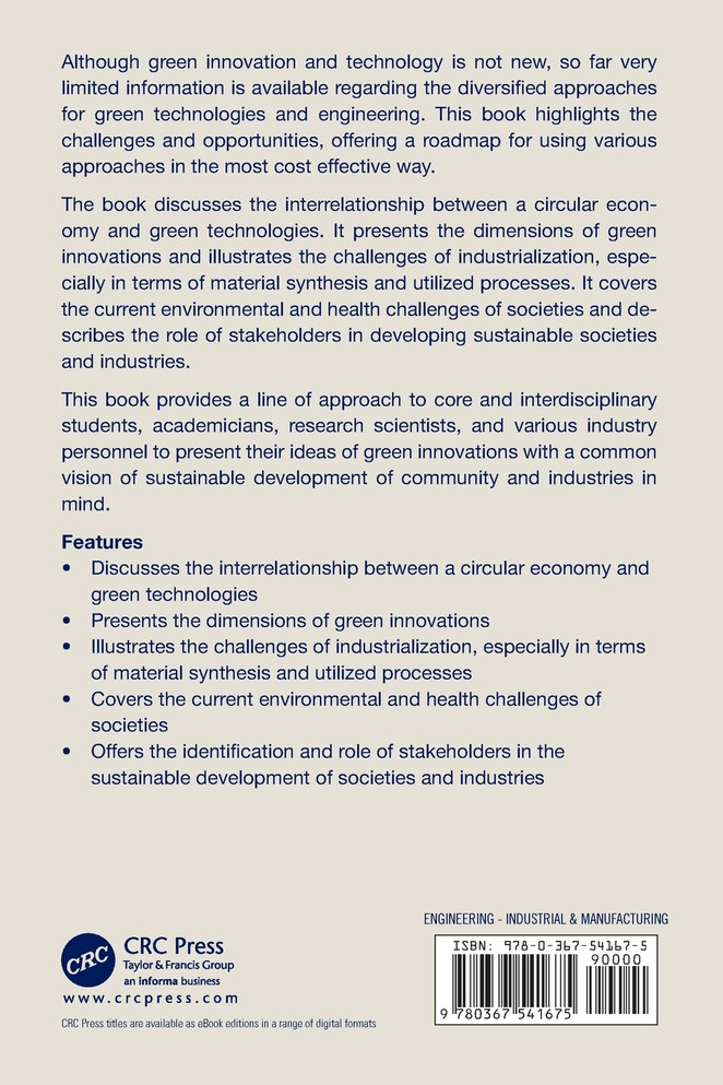 Green Innovation, Sustainable Development, and Circular Economy