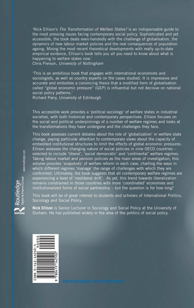 The Transformation of Welfare States?