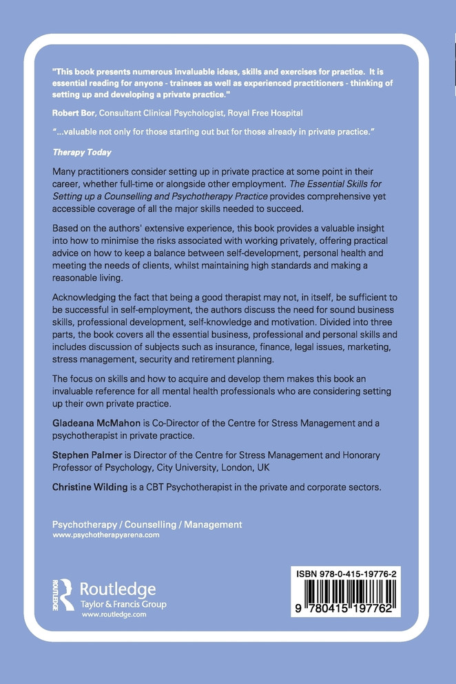 The Essential Skills for Setting Up a Counselling and Psychotherapy Practice