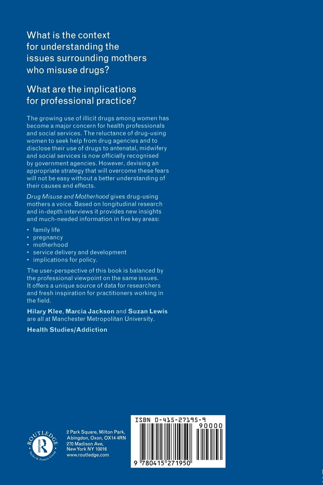 Drug Misuse and Motherhood