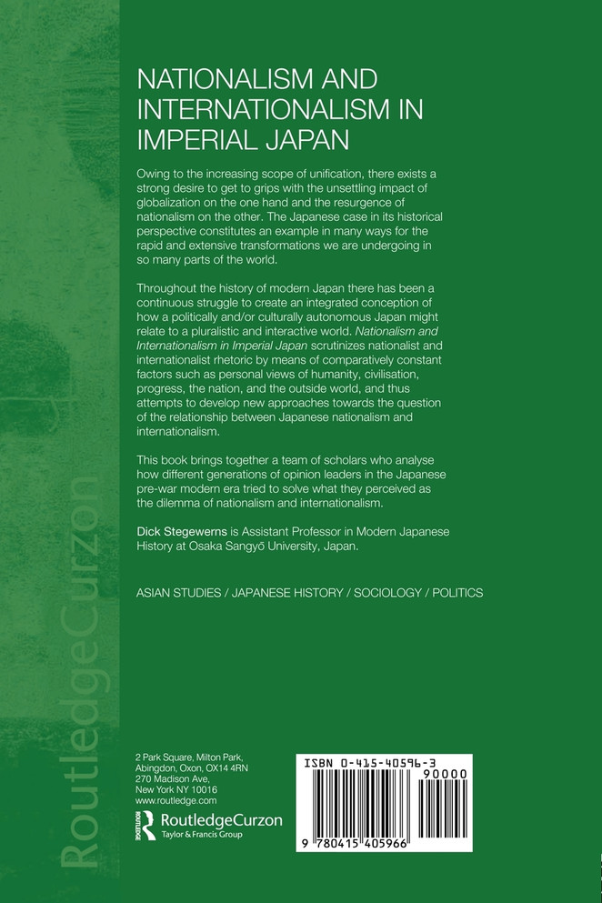 Nationalism and Internationalism in Imperial Japan