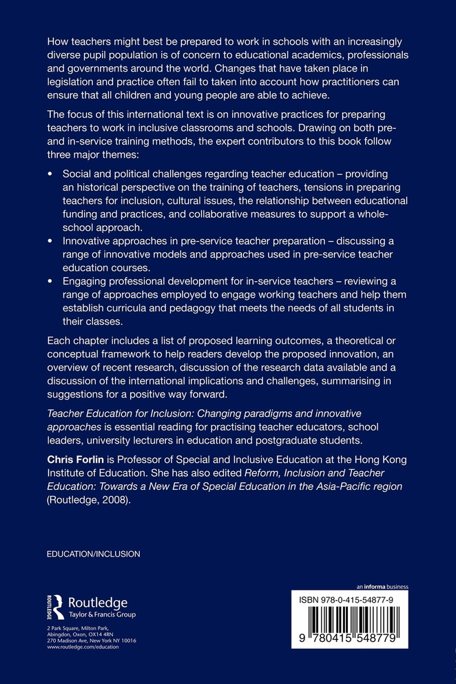 Teacher Education for Inclusion