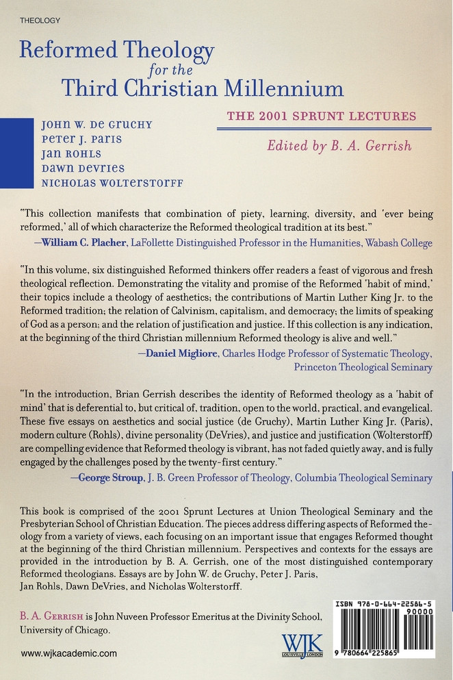 Reformed Theology for the Third Christian Millennium