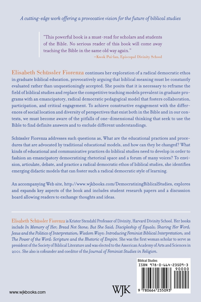 Democratizing Biblical Studies