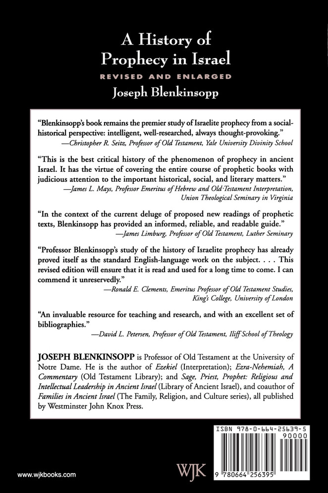 History of Prophecy in Israel, Revised and Enlarged (Revised)