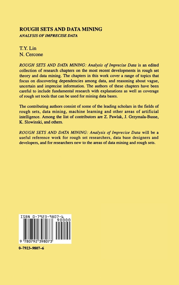 Rough Sets and Data Mining