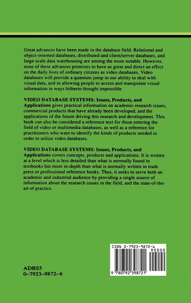 Video Database Systems