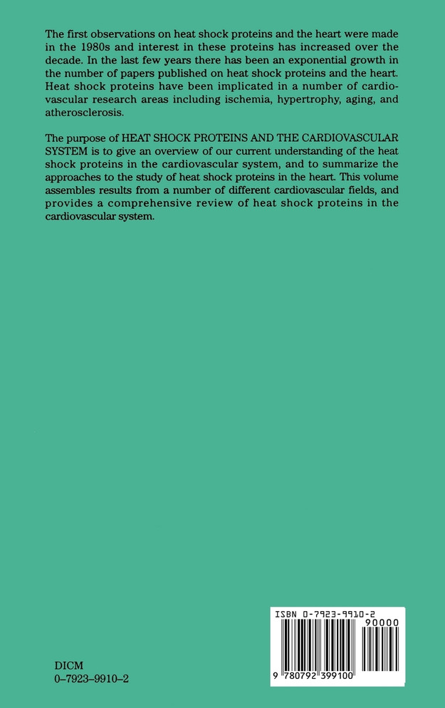Heat Shock Proteins and the Cardiovascular System