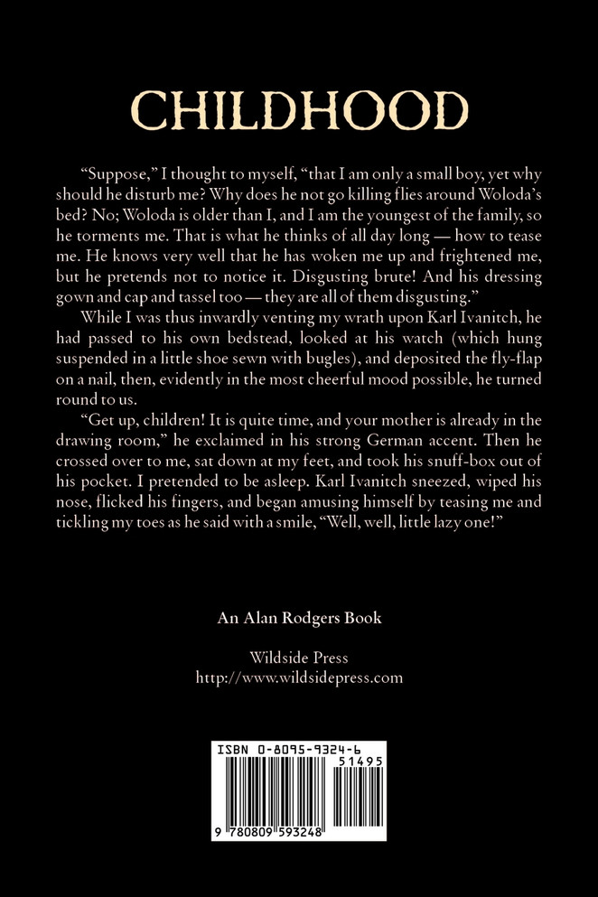 Childhood by Leo Tolstoy, Literary Collections, Biography & Autobiography