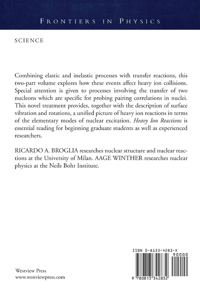 Heavy Ion Reactions