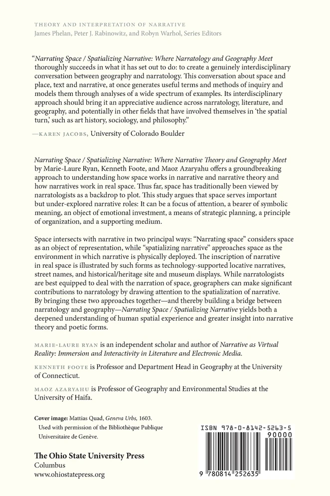 Narrating Space / Spatializing Narrative