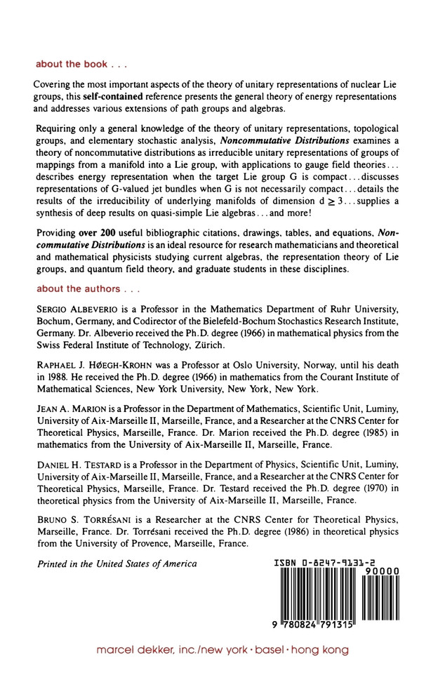 Noncommutative Distributions