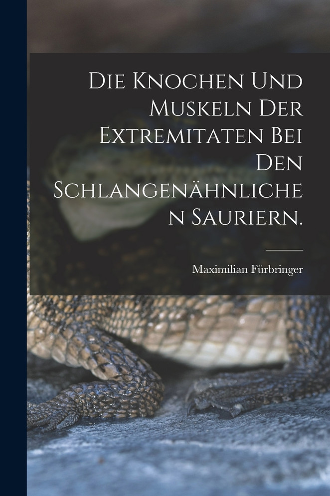 Die Knochen und Muskeln der Extremitaten bei den Schlangenähnlichen Sauriern.
