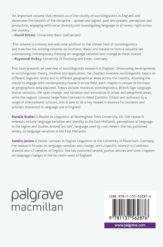Sociolinguistics in England
