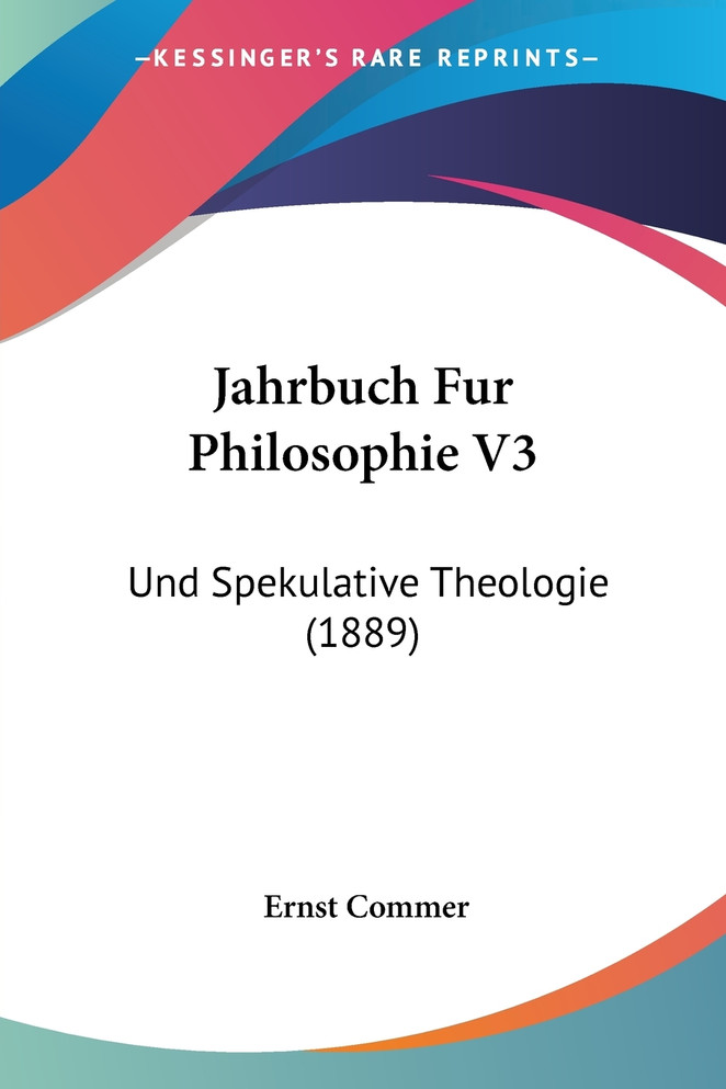 Jahrbuch Fur Philosophie V3