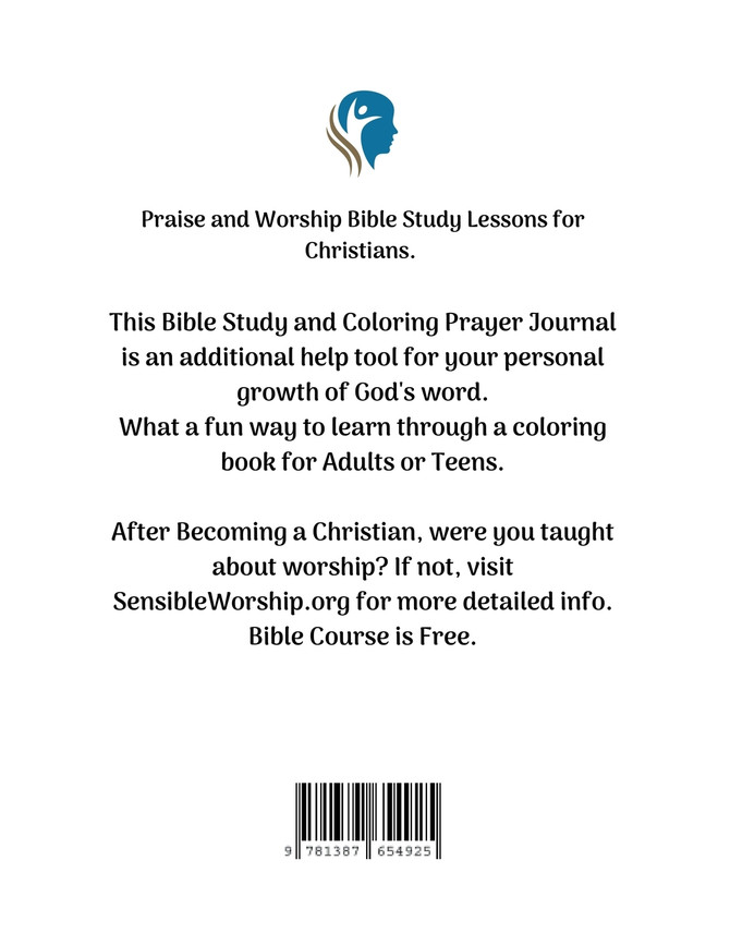 Praise & Worship Bible Study and Coloring Prayer Journal