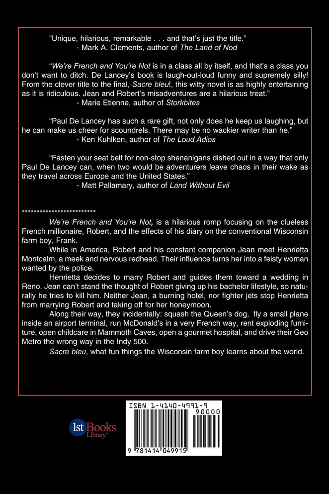 We're French and You're Not