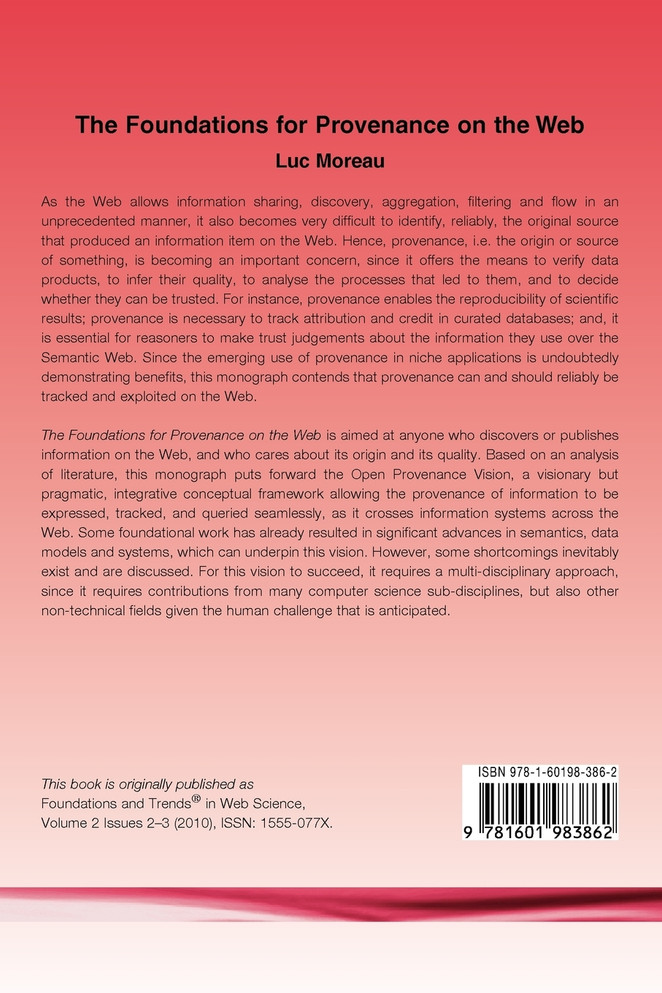 The Foundations for Provenance on the Web