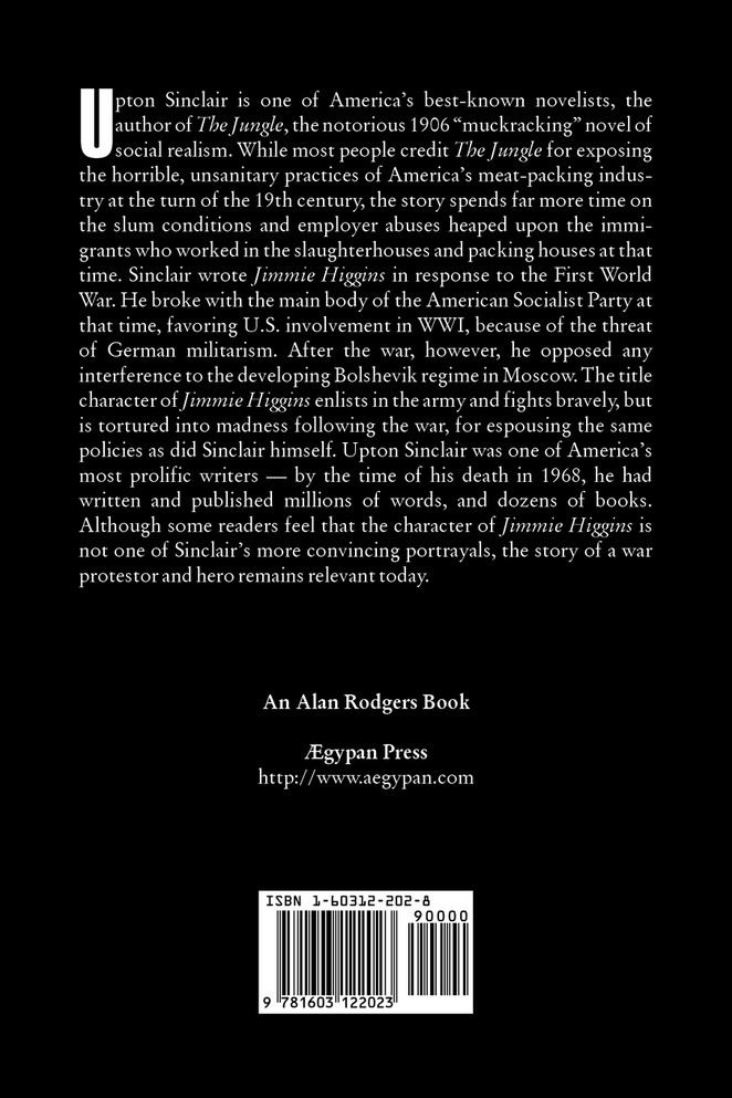 Jimmie Higgins by Upton Sinclair, Science Fiction, Literary, Classics