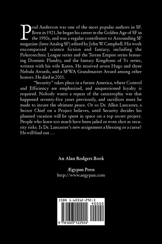 Security by Poul Anderson, Science Fiction, Adventure