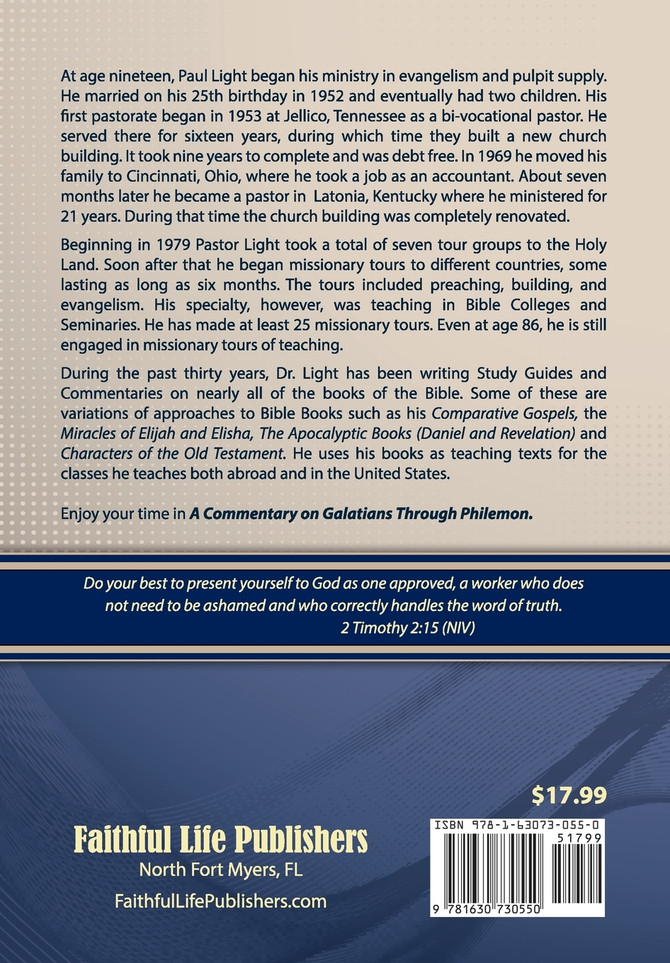 A Commentary on Galatians Through Philemon