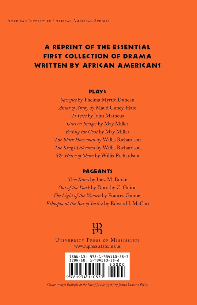 Plays and Pageants from the Life of the Negro