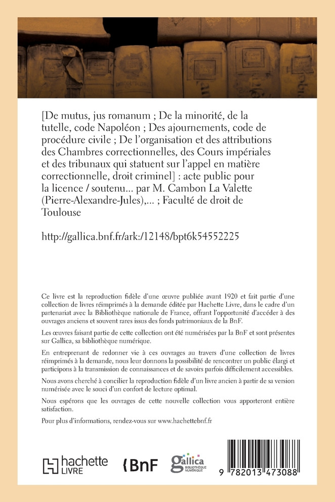 De la minorité, de la tutelle, code Napoléon