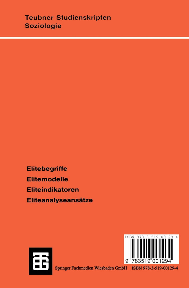 Eliteforschung in der Bundesrepublik Deutschland
