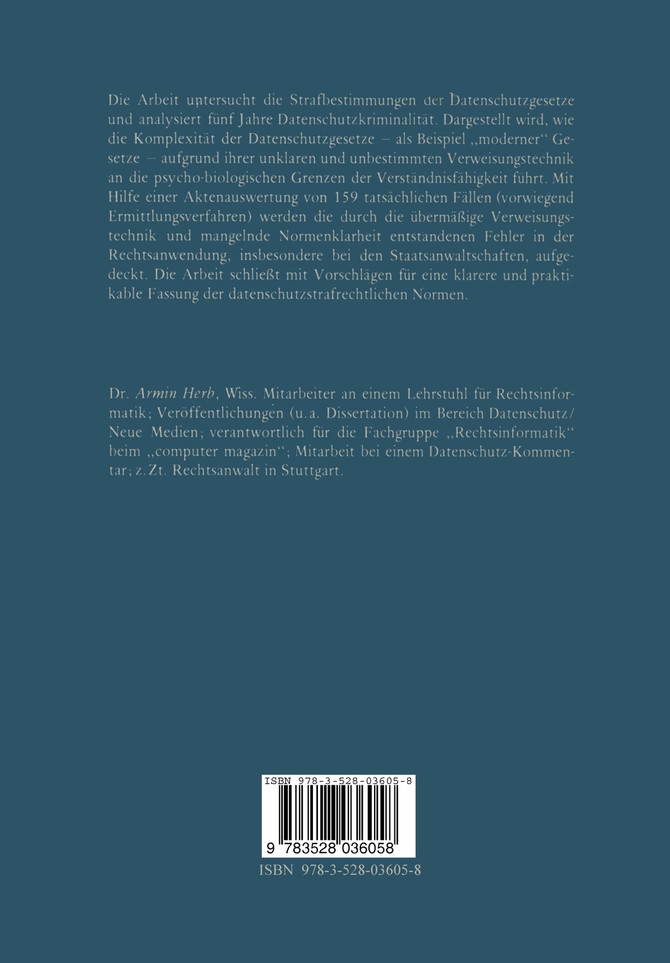 Verweisungsfehler Im Datenschutz-Strafrecht