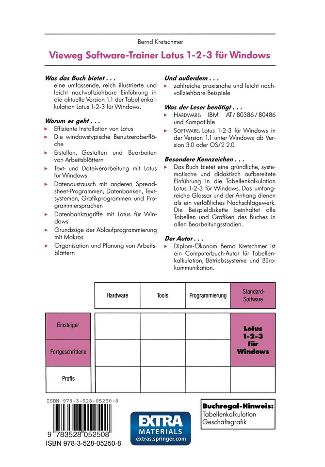 Vieweg-Software-Trainer Lotus 1-2-3 für Windows