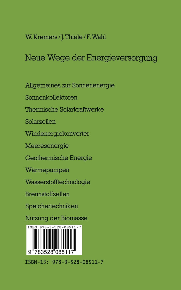 Neue Wege der Energieversorgung