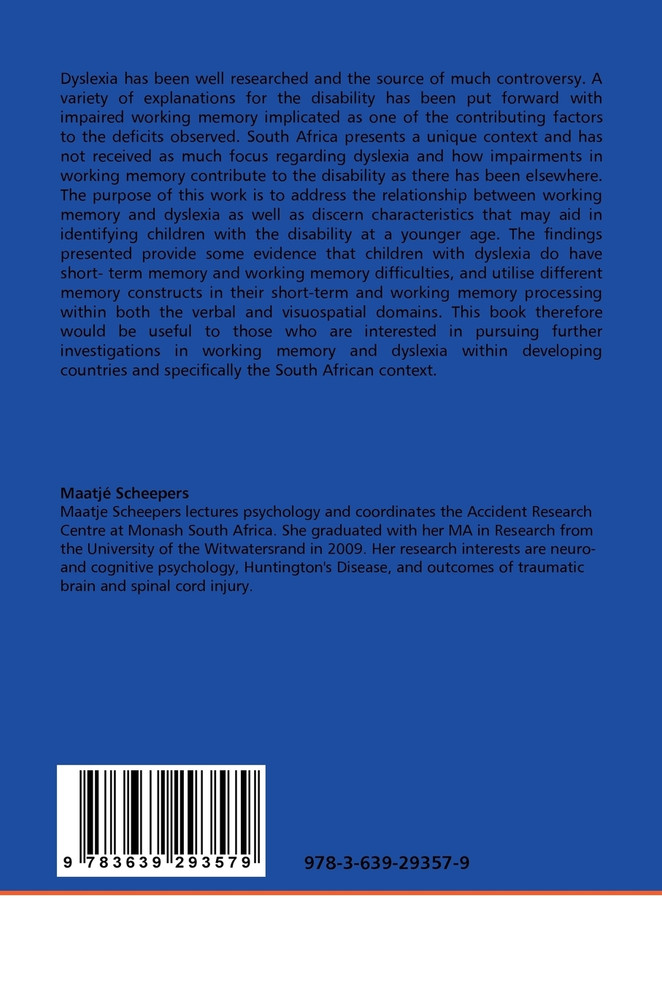 Working Memory and Dyslexia