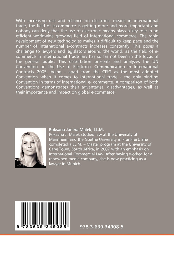 ELECTRONIC COMMERCE IN INTERNATIONAL TRADE LAW