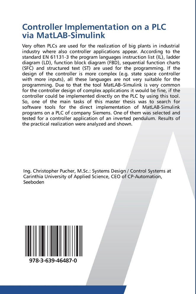 Controller Implementation on a PLC via MatLAB-Simulink