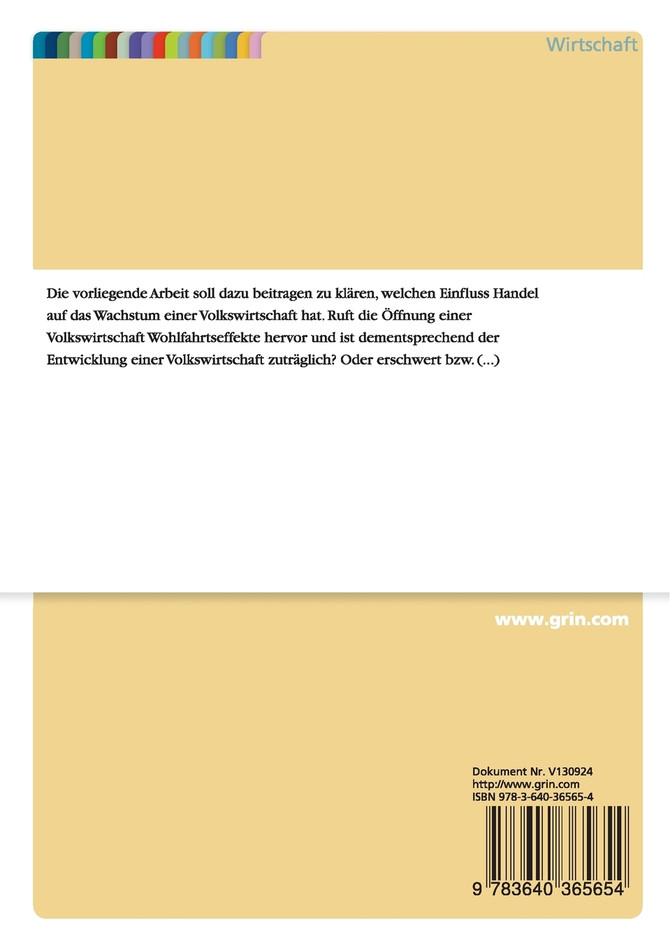 Teilnahme am Welthandel als entwicklungspolitische Strategie