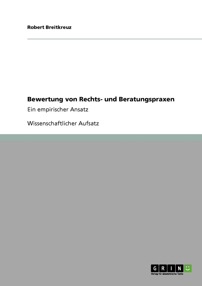 Bewertung von Rechts- und Beratungspraxen